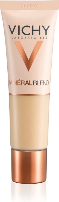 Vichy Minéralblend Foundation - 01 Clay - 30ML - Natuurlijke Dekking -Glam Make-up Verkoop 355x1200 1