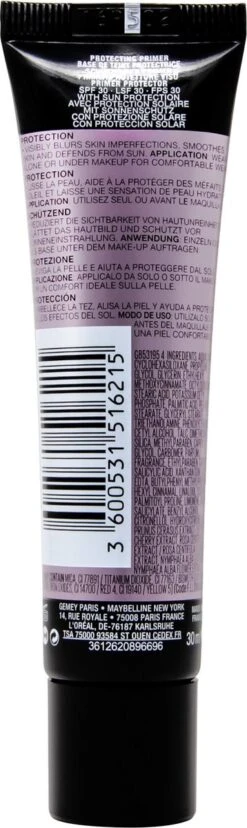 Maybelline Facestudio Primer - Protecting Primer SPF30 - 30ml 10 Maybelline Facestudio Primer - Protecting Primer SPF30 - 30ml -Glam Make-up Verkoop 358x1200 3