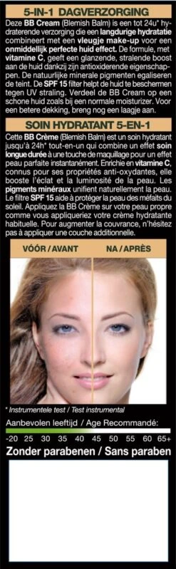 Garnier SkinActive - BB Cream Classic Light 5-in-1 Dagverzorging - 50ml - Getinte Dagcrème -Glam Make-up Verkoop 371x1200 3