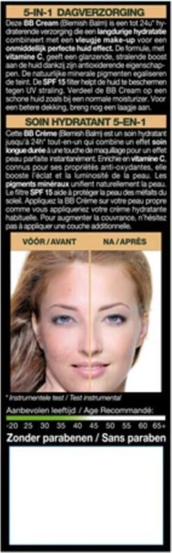 Garnier Face SkinActive - BB Cream Classic Light 5-in-1 Dagverzorging - 2x 50 Ml -Glam Make-up Verkoop 374x1200 2