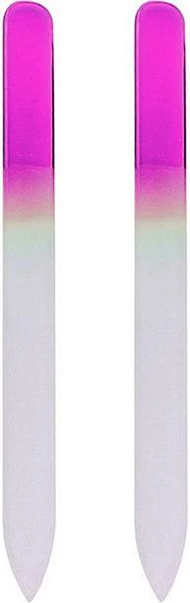 Glazen Nagelvijl Roze - 2 Stuks - Glasvijl – Manicure - ODaani 1 Glazen Nagelvijl Roze - 2 Stuks - Glasvijl – Manicure - ODaani