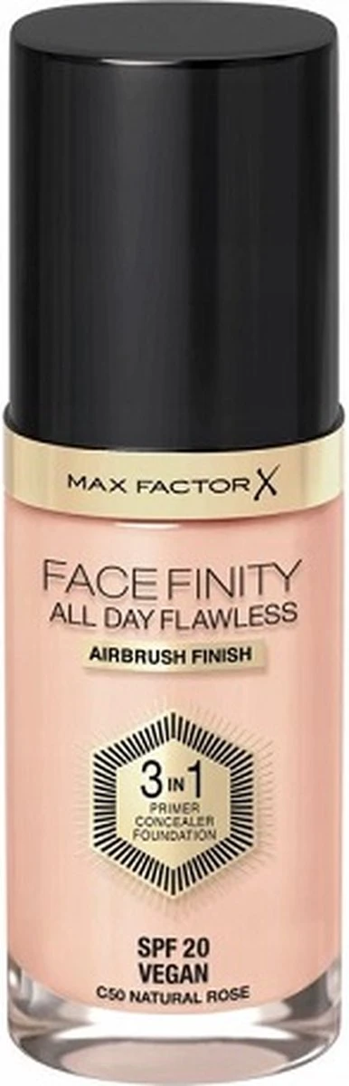 Max Factor Facefinity All Day Flawless 3-in-1 Liquid Foundation - 050 Natural 16 Max Factor Facefinity All Day Flawless 3-in-1 Liquid Foundation - 050 Natural - Afbeelding 16