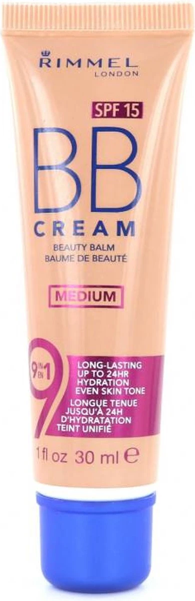 Rimmel London Rimmel Long Lasting BB Cream - Medium 2 Rimmel London Rimmel Long Lasting BB Cream - Medium - Afbeelding 2