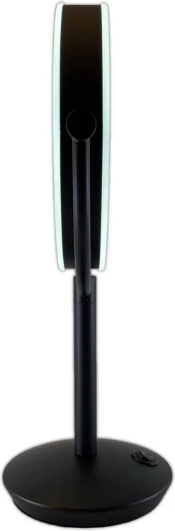 Metalen Verlichte Make-up LED Spiegel Mat Zwart 10x Vergroting 19cm Doorsnee, Inculsief 4x AA Batterijen En USB Stroomkabel -Glam Make-up Verkoop 397x1200 4