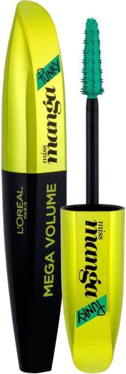 L'Oréal Mega Volume Miss Manga Punky Mascara - Green -Glam Make-up Verkoop 406x1200 10