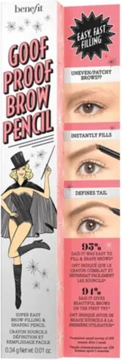 Benefit Goof Proof Brow Shaping Pencil 06 Cool Soft Black 11 Benefit Goof Proof Brow Shaping Pencil 06 Cool Soft Black -Glam Make-up Verkoop 406x1200 11