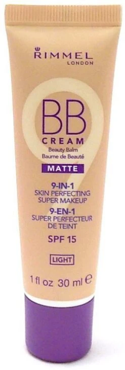 Rimmel London BB Cream 9-in-1 Matte Skin Perfecting Super Makeup - Light - BB Cream -Glam Make-up Verkoop 406x1200 3