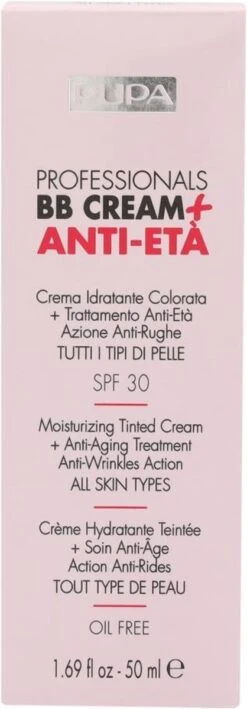 PUPA Milano Pupa Professionals BB Creme Anti-Eta SPF30 002 Sand -Glam Make-up Verkoop 418x1200 1