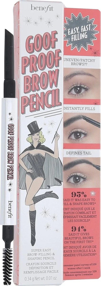 Benefit Goof Proof Brow Shaping Pencil 06 Cool Soft Black 2 Benefit Goof Proof Brow Shaping Pencil 06 Cool Soft Black - Afbeelding 2