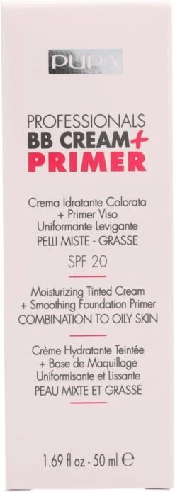 Pupa Milano BB Cream + Primer For Combination To Oily Skin - 001 Nude -Glam Make-up Verkoop 427x1200 2