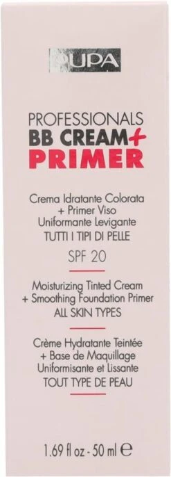 Pupa Milano Professionals BB Cream + Primer - 002 Sand -Glam Make-up Verkoop 432x1200 4