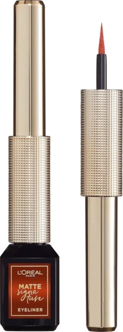 L'Oréal Paris Matte Signature Eyeliner Van Superliner – Matte Liquid Eyeliner – Waterproof - 07 Copper – Bruin -Glam Make-up Verkoop 447x1200 5