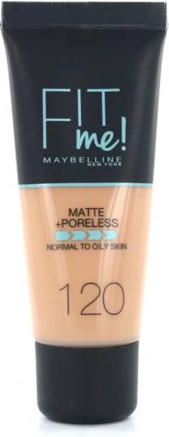 Maybelline Fit Me Matte & Poreless Foundation - 120 Classic Ivory -Glam Make-up Verkoop 465x1200
