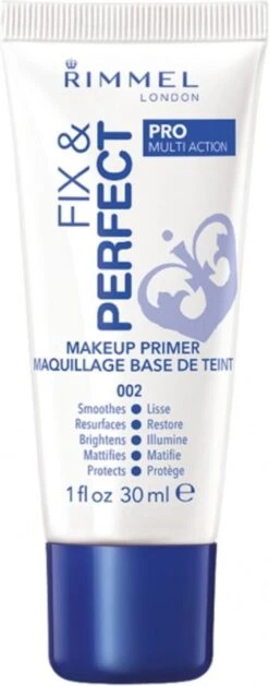 Rimmel London Fix & Perfect Make-Up Primer - 002 Transparent - 30 Ml -Glam Make-up Verkoop 471x1200 2