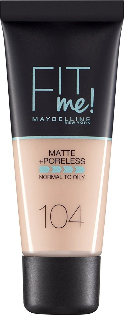 Maybelline Fit Me Matte & Poreless Foundation - 104 Soft Ivory 10 Maybelline Fit Me Matte & Poreless Foundation - 104 Soft Ivory - Afbeelding 10