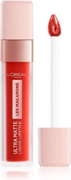 L’Oréal Paris Les Macarons Langhoudende Matte Lipstick - 832 Strawberry Sauvage - Roze - 6,7 Ml -Glam Make-up Verkoop 476x1200 6