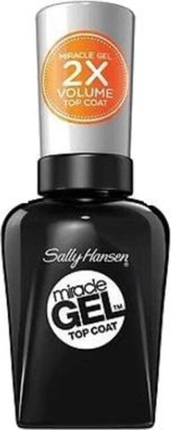 Sally Hansen Miracle Gel Nagellak Top Coat 2.0 - 101 Transparant -Glam Make-up Verkoop 478x1200 3