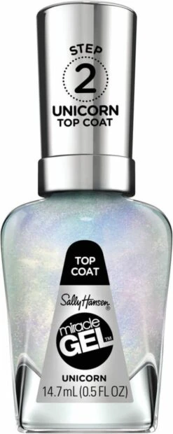 Sally Hansen Miracle Gel Nagellak 106 Unicorn Top Coat -Glam Make-up Verkoop 478x1200 4