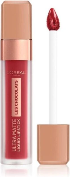 L'Oréal Paris Les Chocolates Ultra Matte Liquid Lippenstift - 864 Tasty Ruby -Glam Make-up Verkoop 479x1200 3