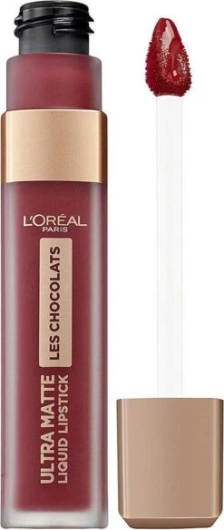 L'Oréal Paris Les Chocolates Ultra Matte Liquid Lippenstift - 864 Tasty Ruby -Glam Make-up Verkoop 509x1200 7