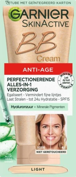 Garnier Skin Naturals BB Cream Anti Aging - 50 Ml - Light 22 Garnier Skin Naturals BB Cream Anti Aging - 50 Ml - Light -Glam Make-up Verkoop 517x1200 1