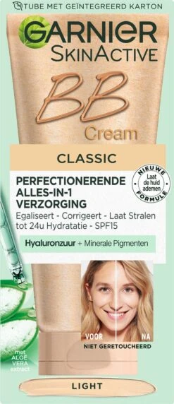 Garnier SkinActive - BB Cream Classic Light 5-in-1 Dagverzorging - 50ml - Getinte Dagcrème -Glam Make-up Verkoop 518x1200 1