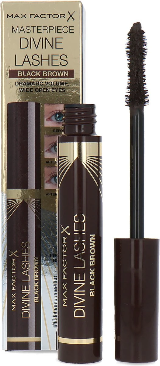 Max Factor Divine Lashes Mascara - 002 Black Brown 3 Max Factor Divine Lashes Mascara - 002 Black Brown - Afbeelding 3