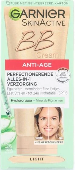 Garnier Skin Naturals BB Cream Anti Aging - 50 Ml - Light 23 Garnier Skin Naturals BB Cream Anti Aging - 50 Ml - Light -Glam Make-up Verkoop 528x1200 1