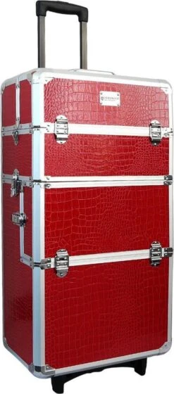 Veronica NAIL-PRODUCTS Aluminium Nagel Trolley 3 In 1 CROCO ROOD, Pedicure, Manicure. Ook Als Sinterklaas Trolley, Trolly, Koffer! 8 Veronica NAIL-PRODUCTS Aluminium Nagel Trolley 3 In 1 CROCO ROOD, Pedicure, Manicure. Ook Als Sinterklaas Trolley, Trolly, Koffer! -Glam Make-up Verkoop 529x1200 4