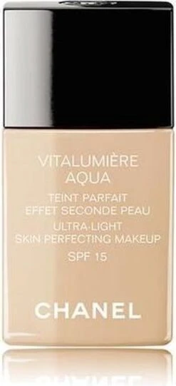 Chanel Vitalumiere Aqua Foundation - 30 Beige - SPF15 - 30 Ml -Glam Make-up Verkoop 548x1200