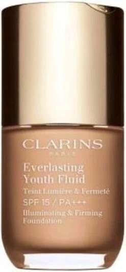 Clarins Everlasting Youth Fluid Illuminating & Firming Foundation - 110 Honey - Foundation - 30 Ml -Glam Make-up Verkoop 555x1200