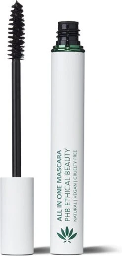 Phb Ethical Beauty Eye Make-up All In One Natural Mascara Black 9gr -Glam Make-up Verkoop 571x1200 1