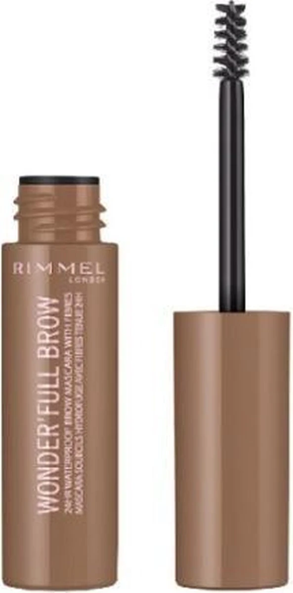 Rimmel London Wonder'full Brow Wenkbrauwgel Mascara - 001 Blond 6 Rimmel London Wonder'full Brow Wenkbrauwgel Mascara - 001 Blond - Afbeelding 6