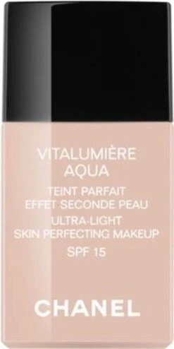 Chanel Vitalumiere Aqua Foundation - 30 Beige - SPF15 - 30 Ml -Glam Make-up Verkoop 600x1200