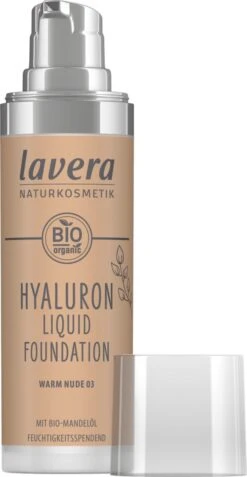 Lavera Make-up Hyaluron Liquid Foundation -Warm Nude 03-, 30 Ml 5 Lavera Make-up Hyaluron Liquid Foundation -Warm Nude 03-, 30 Ml -Glam Make-up Verkoop 622x1200 8