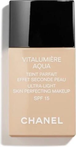 Chanel Vitalumiere Aqua Foundation - 30 Beige - SPF15 - 30 Ml -Glam Make-up Verkoop 626x1200