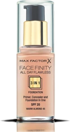 Max Factor Facefinity All Day Flawless 3-in-1 Liquid Foundation - 045 Almond -Glam Make-up Verkoop 641x1200 2