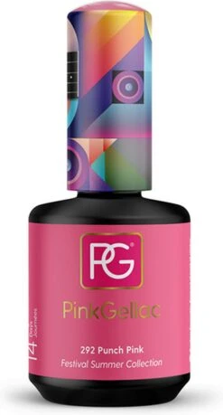 Pink Gellac - Punch Pink - Gellak - Vegan - Roze - Glanzend - 15ml -Glam Make-up Verkoop 646x1200 1