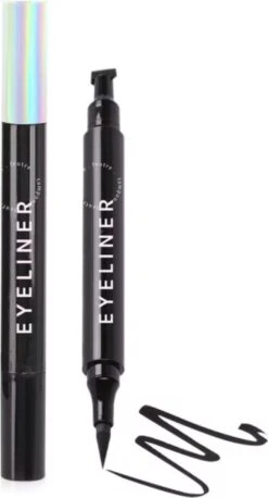 Moon Lash Eyeliner Met Wing Stempel - Waterproof Eyeliner - 2 In 1 Eyeliner - Eyeliner Tool - Wing Eyeliner - Wing Stamp
