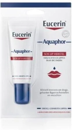 Eucerin Aquaphor SOS Lip Herstel - Lippenbalsem -Glam Make-up Verkoop 669x1200 3