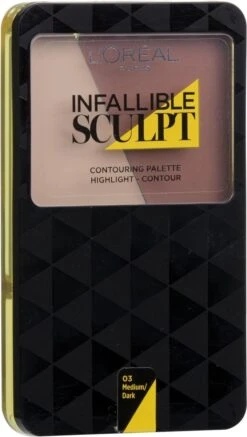 L'Oréal Paris Infallible - 300 Medium - Sculpt Palette 7 L'Oréal Paris Infallible - 300 Medium - Sculpt Palette -Glam Make-up Verkoop 679x1200