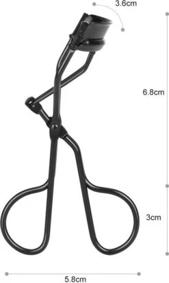 Merkloos Allsa - Wimperkruller Mat Zwart - Inclusief 4 Siliconen Pads - Wimperlifting - RVS -Glam Make-up Verkoop 718x1200 4