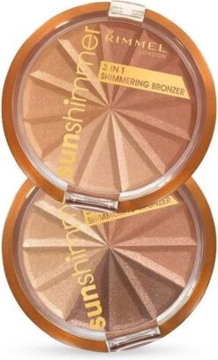 Rimmel London Rimmel - SunShimmer 3 In 1 Shimmering Bronzer Lustrous Powder 9.9 G 1 Gold Princess - -Glam Make-up Verkoop 728x1200 2