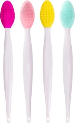 Merkloos Lip Scrub Borstel Set 4-delig - Mee Eters Verwijderen – Gezichtsreiniger – Gezichtsborstel Blackhead Remover -Glam Make-up Verkoop 736x1200 2