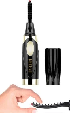 Merkloos Elektrische Wimperkruller Maakt Wimpers Langer En Voller.