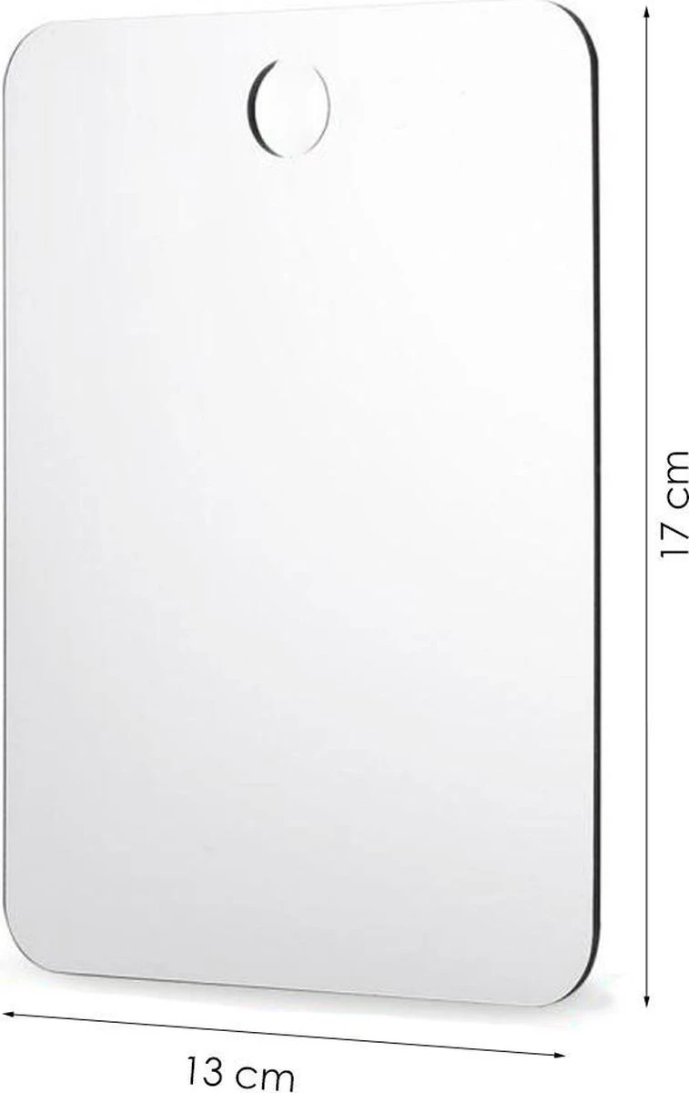 Merkloos Make-up Spiegel Wit - Spiegeltje - Badkamer Spiegel - Waterbestendig - Reisspiegel - 17 X 13 Cm 2 Merkloos Make-up Spiegel Wit - Spiegeltje - Badkamer Spiegel - Waterbestendig - Reisspiegel - 17 X 13 Cm - Afbeelding 2