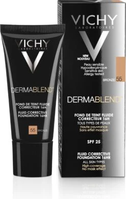 Vichy Dermablend Foundation - Bronze 55 - 30ML - Hoge Dekking -Glam Make-up Verkoop 760x1200 2