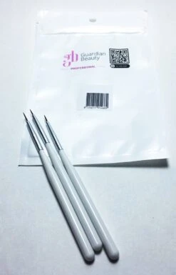 Merkloos Nagel Art Kwast Voor Decoratie 2 Sets Van 3 Elk | Nail Art - Nail Brush -Glam Make-up Verkoop 769x1200