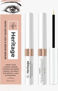 Heritage Wimperserum Rapid Grow Geschikt Voor Wimperextensions Olievrije. Naturel Ingrediënten - Oil Free Lash Serum Suitable For Lash Extensions Wearer 8 Heritage Wimperserum Rapid Grow Geschikt Voor Wimperextensions Olievrije. Naturel Ingrediënten - Oil Free Lash Serum Suitable For Lash Extensions Wearer -Glam Make-up Verkoop 770x1200 3