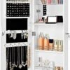 Nancy's Make-up Organizer – Sieraden & Spiegelkast – Spiegelkast, Deur & Wandhouder Met Binnenspiegel – Make-up Opbergen
